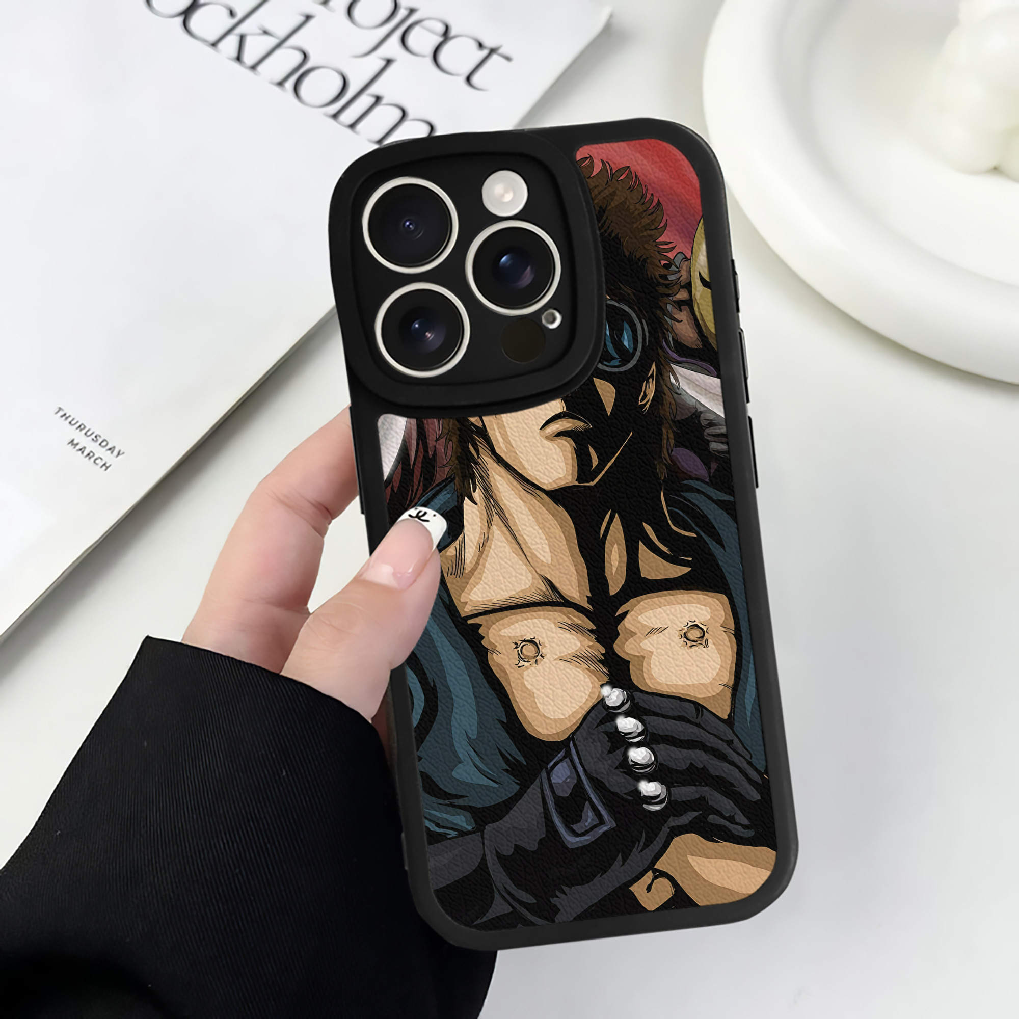 （画像用） 北斗の拳 Fist of the North Star 【iPhone 16シリーズ対応】シリコンスマホケース（レザー調） 材質：シリコン